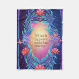 The Neo Sovereign Heart フリースブランケット