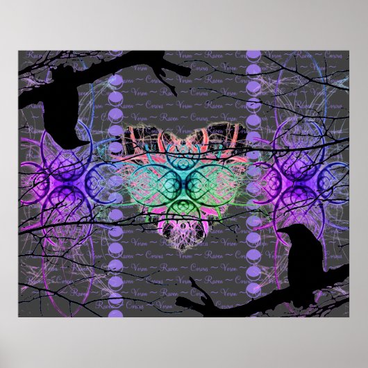 The Neon Heart of the Black Raven ポスター (正面)