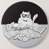 The Nerd Cat 缶バッジ (正面)