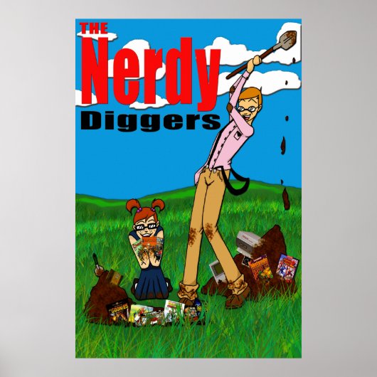 The Nerdy Diggers – 標準ロゴ – ポスター24x36 ポスター (正面)