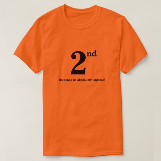 'The Netherlands second' Tシャツ (デザイン正面)