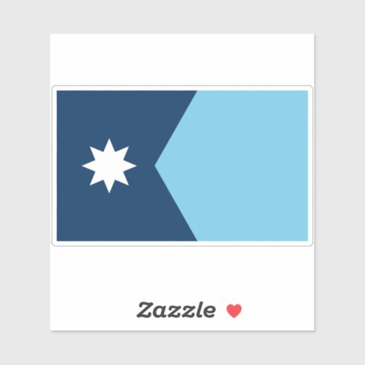 The new Flag of Minnesota State シール (シート)