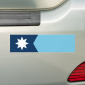 The new Flag of Minnesota State バンパーステッカー (車上)