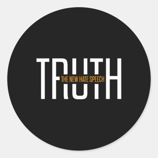 The New Hate Speech Litical Correctness Funny Quot ラウンドシール (正面)