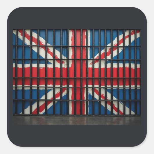 The New UK squareステッカー スクエアシール (正面)