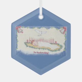 The Newborn King! ガラスオーナメント