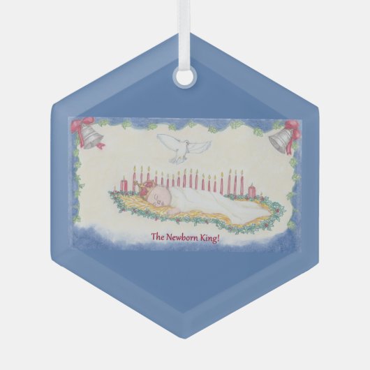 The Newborn King! ガラスオーナメント (正面)