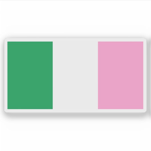 The Newfoundland Tricolour flag, Canada シール (正面)