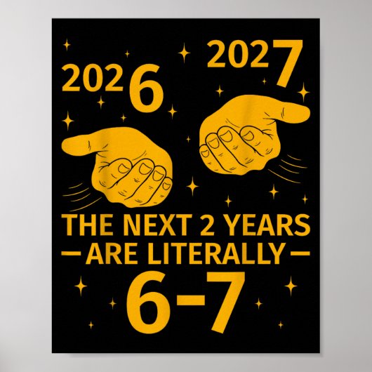 The Next 2 Years Are Literally 6-7 Funny 67 Meme N ポスター (正面)