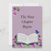 The Next Chapter Begins| 花の本のテーマ 招待状 (正面)
