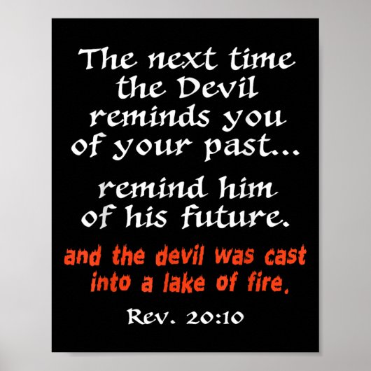 The Next Time The Devil Reminds You Of Your Past  ポスター (正面)