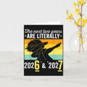 The Next Two Years Are Literally 6 7 Happy New Yea カード (黄色い花)