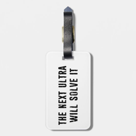 The Next Ultra Will Solve It ラゲッジタグ (裏面縦)