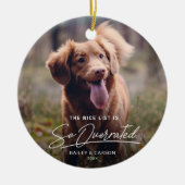 The Nice おもしろい List Pet Photo Christmas セラミックオーナメント (正面)