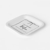 "The Night Before"リハーサルディナーウェルカムパーティー ペーパープレート (傾斜あり)