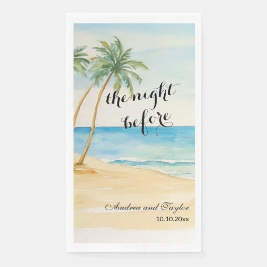 The night Before Beach and Palm Trees Wedding (正面)