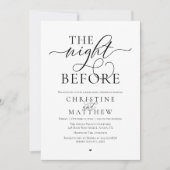 The Night Before, Classy Wedding Rehearsal Dinner 招待状 (正面)