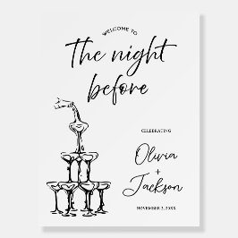 The Night Before Custom Rehearsal Dinner Welcome 