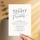 “The Night Before Forever” Navy Ivory Rehearsal 招待状