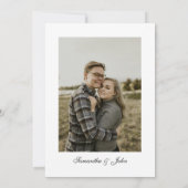 The Night Before Modern Photo  Rehearsal Dinner 招待状 (裏面)