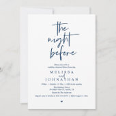 The night before, Modern Wedding Rehearsal Dinner 招待状 (正面)