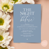 “The Night Before” Modern Wedding Rehearsal Dinner 招待状