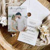 The Night Before Rehearsal Dinner Invitation 招待状