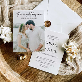 The Night Before Rehearsal Dinner Invitation 招待状