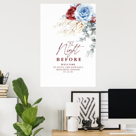The Night Before Rehearsal Dinner Welcome ポスター (ホームオフィス)