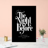 The Night Before Rehearsal Dinner Welcome Sign アクリルサイン (ウェディング)