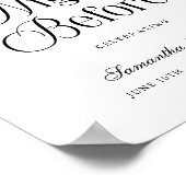 The Night Before Rehearsal Dinner Welcome Sign ポスター (角)