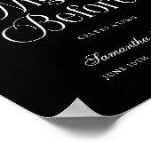 The Night Before Rehearsal Dinner Welcome Sign ポスター (角)