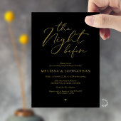 The Night Before Romantic Wedding Rehearsal Dinner 招待状