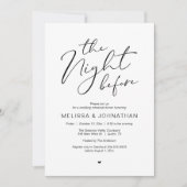 The Night Before Romantic Wedding Rehearsal Party 招待状 (正面)