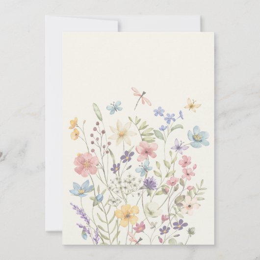 The night before rustic wedding rehearsal dinner 招待状 (裏面)