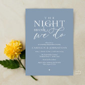 “The Night Before We Do” Modern Rehearsal Dinner 招待状