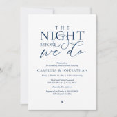 “The Night Before We Do” Modern Rehearsal Dinner 招待状 (正面)