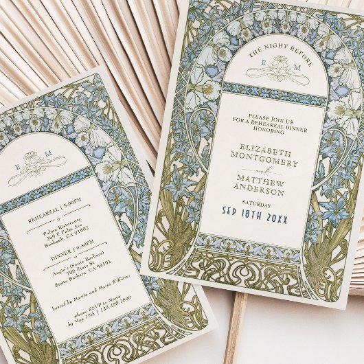 The Night Before Wedding Rehearsal 招待状