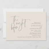 The Night Before, Wedding Rehearsal Dinner 招待状 (正面)