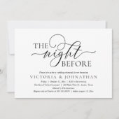 The Night Before, Wedding Rehearsal Dinner Party 招待状 (正面)