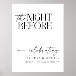 The Night Before Wedding Rehearsal Dinner Poster ポスター