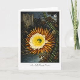 The Night Blowing Cereus — Modern Botanical Reinte カード