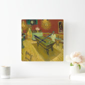 The Night Cafe, 1888 by Vincent van Gogh スクエア壁時計 (ホーム)