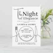 The Night of Elegance Photo Rehearsal Dinner 招待状 (スタンド正面)