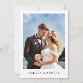 The Night of Elegance Photo Rehearsal Dinner 招待状 (裏面)