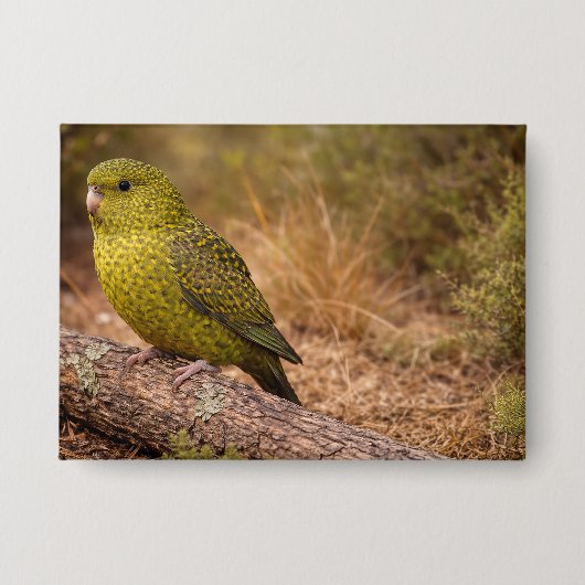 The Night Parakeet Badge Large 缶バッジ (正面)