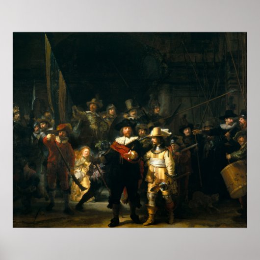 The Night Watch - Rembrandt ポスター (正面)