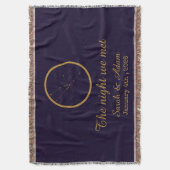 The Night We Met Star Map –Celestial love design スローブランケット (正面縦)