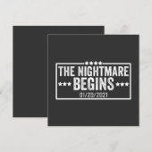 the nightmare begins 招待状 (正面/裏面)