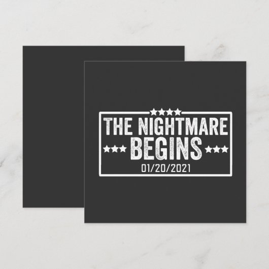 the nightmare begins 招待状 (正面/裏面)